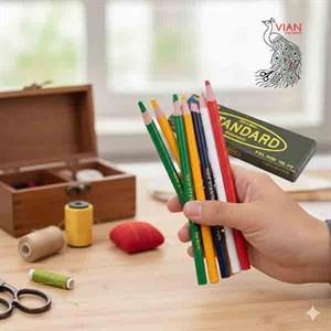 صابون خیاطی استاندارد مدل مدادی  بسته 12 عددی
