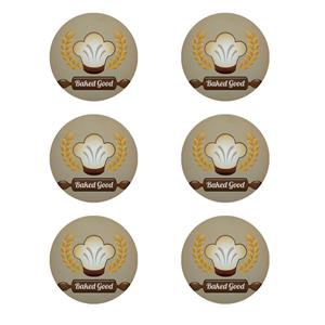 زیر لیوانی طرح آشپزخانه کد 8330 بسته 6 عددی