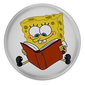پیکسل طرح کارتون باب اسفنجی و کتاب مدل S9733
