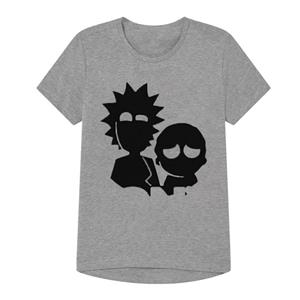 تیشرت پسرانه مدل RICK AND MORTY کد B12 رنگ طوسی