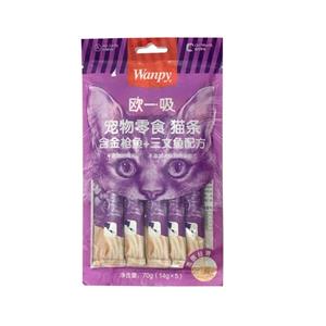 بستنی گربه ونپی (Wanpy) با طعم ماهی تن و صدف ۵ عددی 70 گرم - (طرح چینی نویس)