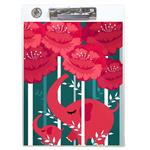 تخته شاسی طه چوب  مدل Red flower01 سایز A4