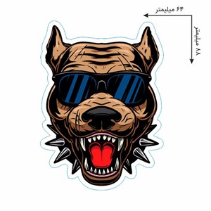 برچسب بدنه موتورسیکلت مدل DOG