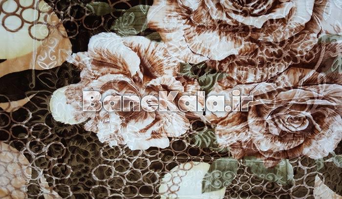 پتوی یک نفره گل برجسته اطلس