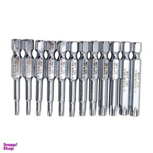 مجموعه 12 عددی سری پیچ گوشتی مغناطیسی ستاره ای مدل YPW-T1015202530