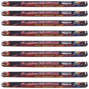 فویل آلومینیوم دوام مدل بسیار ضخیم 70mic رول 1 متری بسته 9 عددی