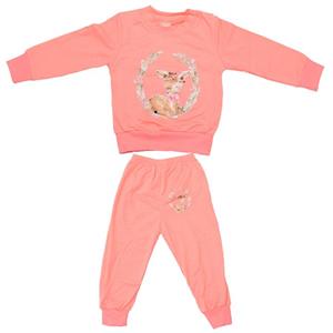 ست سویشرت و شلوار دخترانه مدل آهو SC4