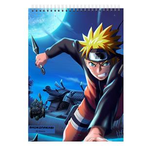 دفتر نقاشی بادکنک آبی طرح انیمه نارتو مدل NARUTO2