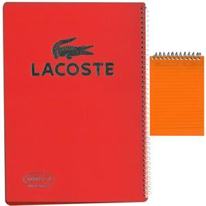 دفتر مشق 80 برگ مدل تمساح سوسمار کد Lacoste به همراه دفترچه یادداشت 