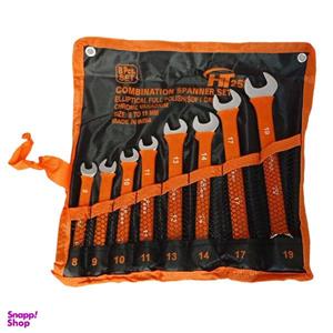 مجموعه 8 عددی آچار یکسر تخت یکسر رینگی اچ تی مدل 252