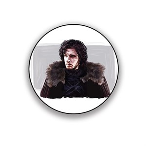 زیر لیوانی طرح جان اسنو در Game of Thrones