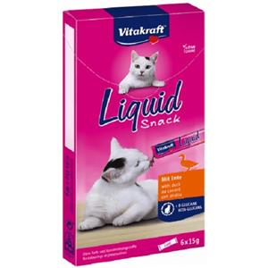 بستنی گربه ویتاکرافت مدل liquid طعم اردک وزن 15 گرم بسته 6 عددی