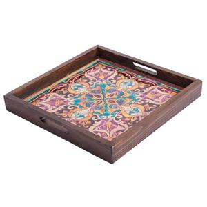 سینی چوبی گالری ترمه کد P503 Termeh Gallery P503 Wood Tray