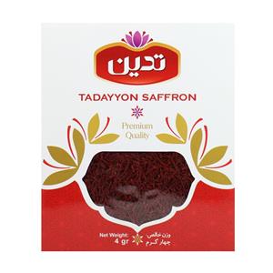 زعفران سرگل درجه یک تدین - 4 گرم