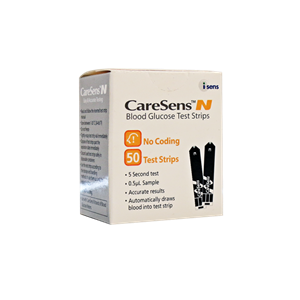 نوار تست قند خون کِر سنس اِن آی سنس 50 عددی i-Sens Care Sens N Blood Glucose Test Strips 50 Numbers