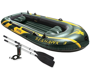 قایق بادی سی هاوک 3 نفره اینتکس مدل 68380 seahawk 3 person inflatable boat model 68380