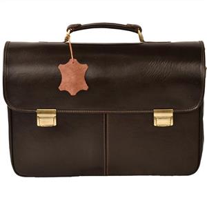 کیف اداری چرم طبیعی کهن چرم مدل L91-1 Kohan Charm L91-1 Leather Briefcase