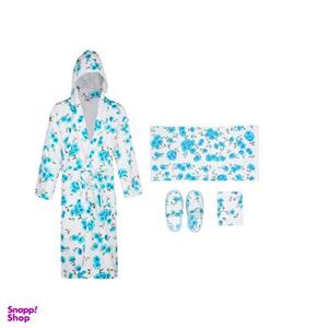 سرویس حوله پالتویی 4 تکه نارسیس طرح سارا سایز 125