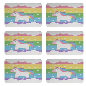 زیربشقابی طرح یونی کورن کد 8266 مجموعه 6 عددی