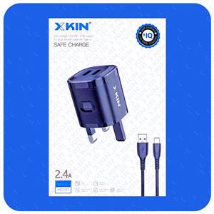 شارژر دیواری ایکس کین مدل XKIN XK-HC61 به همراه کابل MICROUSB