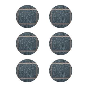 زیر لیوانی طرح مرمر کد 8465 بسته 6 عددی