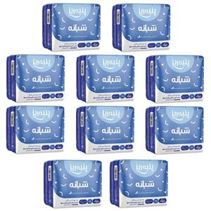 نوار بهداشتی خیلی نازک پنبه ریز مدل Perforated Film For Night بسته 10 عددی