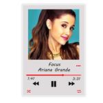 آویز تزیینی مدل موزیک آرت طرح آریانا گرانده Ariana Grande کد Focus-103