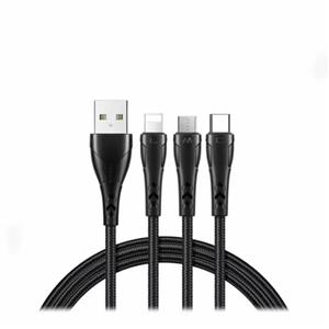 کابل تبدیل USB به Micro USB/ USB-C / لایتنینگ مک دودو مدل ca-6960 طول 1.2 متر