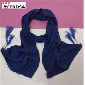 شال زنانه مدل شال وال اسلپ منگوله دار کد 739