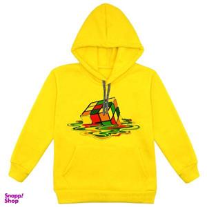 هودی پسرانه مدل روبیک F39 رنگ زرد