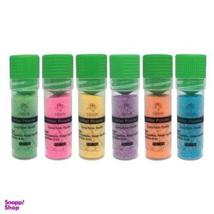 پودر رنگ رزین اپوکسی اوریران مدل GLITTER Powder حجم 15 میلی لیتر بسته 6 عددی
