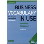 کتاب Business Vocabulary in Use Advanced 3rd Edition  اثر Bill Mascull انتشارات کمبریدج