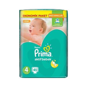 پوشک پریما 45 عددی سایز 4 Prima Baby Size 4 Diaper Pack of 45