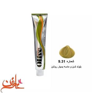 رنگ مو الیو شماره 9.31 حجم 100 میلی لیتر رنگ بلوند شنی خیلی روشن