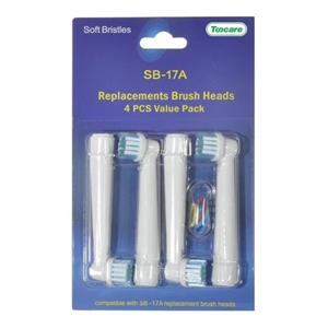 سری یدک مسواک برقی تیکر مدل SB-17A بسته 4 عددی -