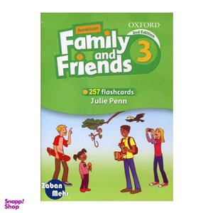 فلش کارت American Family and Friends 3 انتشارات زبان مهر