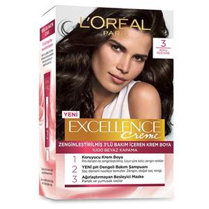 کیت رنگ مو لورآل شماره 3 Excellence