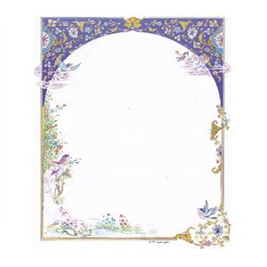 کاغذ تذهیب A4 مدل ابر و باد کد G 26 بسته 10 عددی