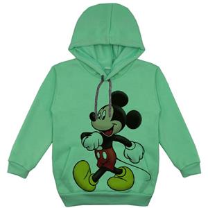 هودی پسرانه مدل میکی موس F51 رنگ سبز