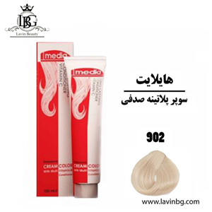 رنگ مو سوپر پلاتینی صدفی شماره 902 مدیا حجم 100 میلی لیتر