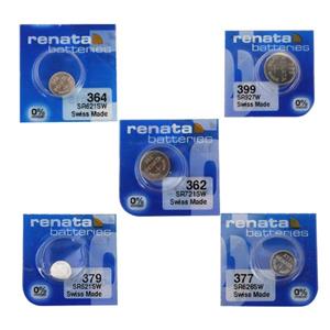 باتری ساعت رناتا مدل 399-362-377-364-379  بسته 5 عددی