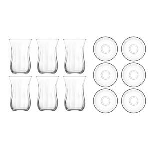 ست فنجان و نعلبکی 12 پارچه لاو مدل Klasik کد 30020