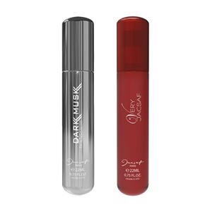 عطرجیبی مردانه ژک ساف مدل Dark Musk حجم 22 میلی لیتر به همراه عطرجیبی مردانه ژک ساف مدل Very حجم 22 میلی لیتر