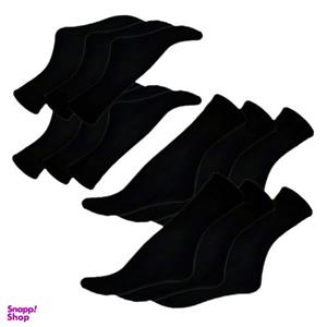 جوراب زنانه مدل ضخیم سما رنگ مشکی بسته 12 عددی