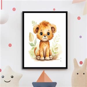 قاب عکس کودک – شیر