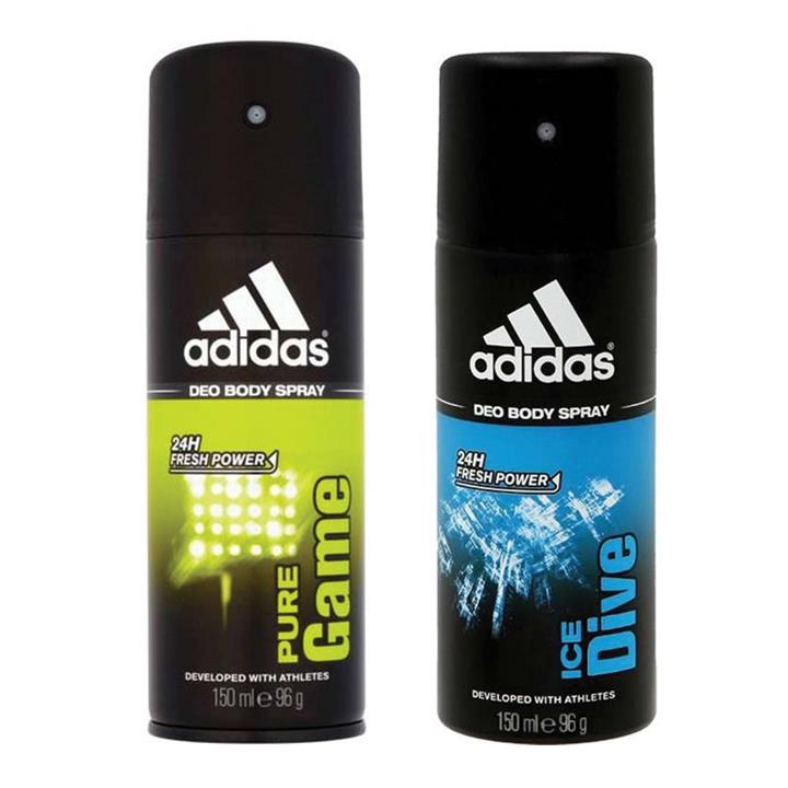 اسپری مردانه آدیداس مدل Pure-Ice حجم 150 میلی لیتر مجموعه 2 عددی