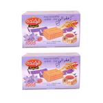 بیسکوییت زعفرانی فرخنده - 900 گرم مجموعه 2 عددی