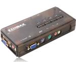 Edimax 350MHz High Bandwidth 4 Ports USB KVM Switch EK-UAK4