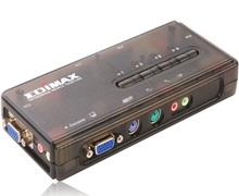 ادیمکس سوییچ کی وی ام EK-UAK4 Edimax 350MHz High Bandwidth 4 Ports USB KVM Switch EK-UAK4