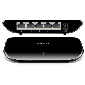 سوییچ 5 پورت تی پی لینک  New Design TL-SG1005D TP-LINK  TL-SG1005D 5-Port Gigabit Desktop Switch